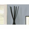 Homeroots 72 in. Satin Black Metal Contemporary Style Coat Rack 332680